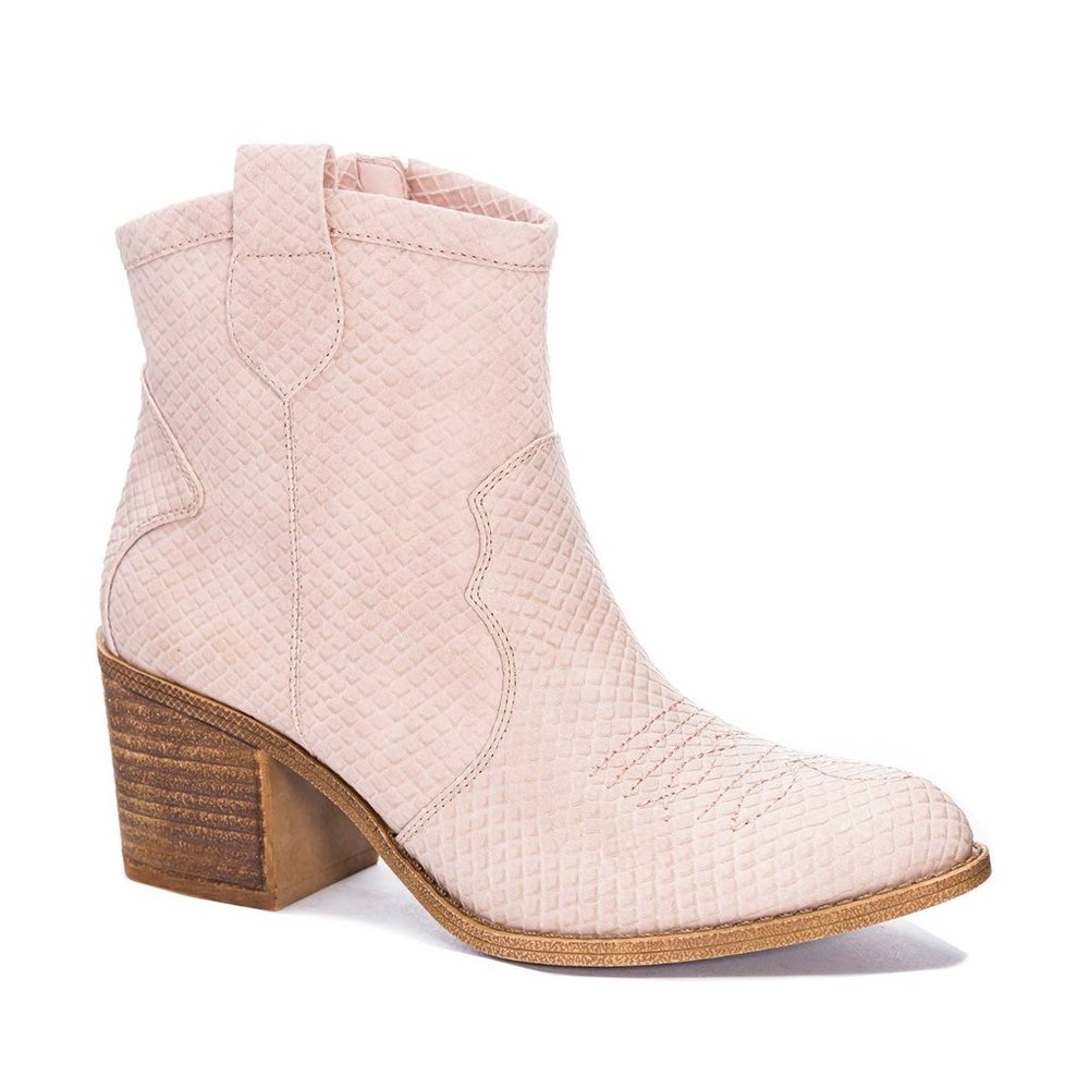 Chinese Laundry / Dirty Laundry Snake Unite Western Ankle Boots